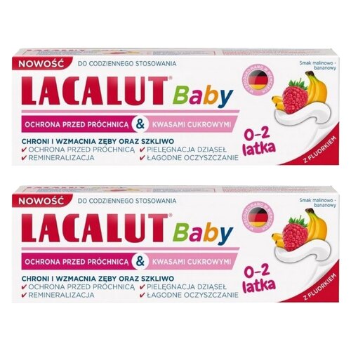 Pasta do zębów LACALUT dla dzieci 0-2 lat 55 ml 2 szt.