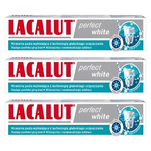 Pasta do zębów LACALUT Perfect White 75 ml 3 szt.