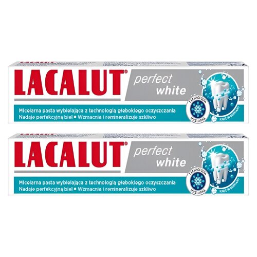 Pasta do zębów LACALUT Perfect White 75 ml 2 szt.