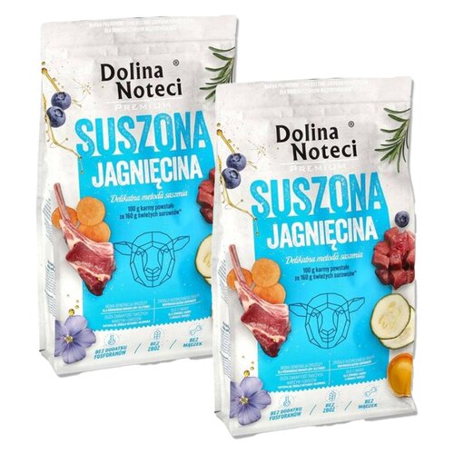 Karma dla psa suszona DOLINA NOTECI Premium z jagnięciny 2 x 3 kg