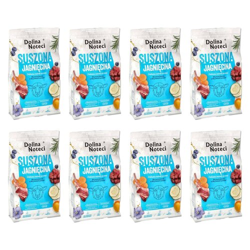 Karma dla psa suszona DOLINA NOTECI Premium z jagnięciny 8 x 3 kg