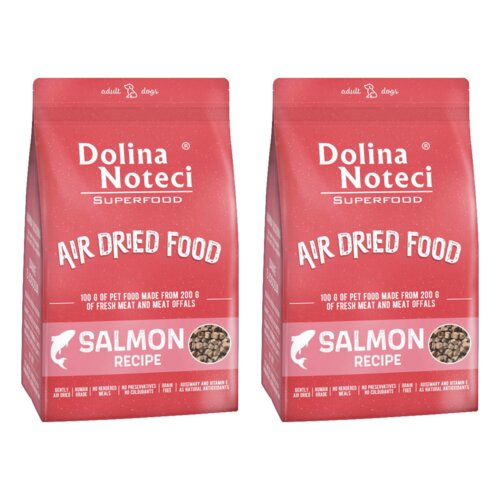 Karma dla psa suszona DOLINA NOTECI Superfood z łososia 2 x 5 kg