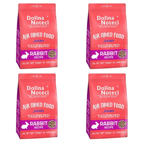 Karma dla psa suszona DOLINA NOTECI Superfood Junior z królika 4 x 5 kg