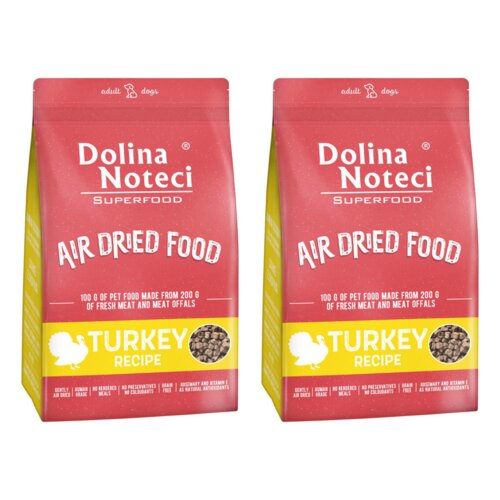 Karma dla psa suszona DOLINA NOTECI Superfood z Indyka 2 x 5 kg