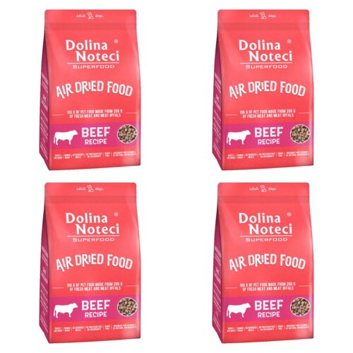 Karma dla psa suszona DOLINA NOTECI Superfood Danie z wołowiny 4 x 5 kg