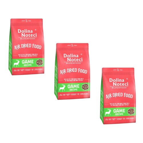 Karma dla psa suszona DOLINA NOTECI Superfood Danie z dziczyzny 3 x 5 kg