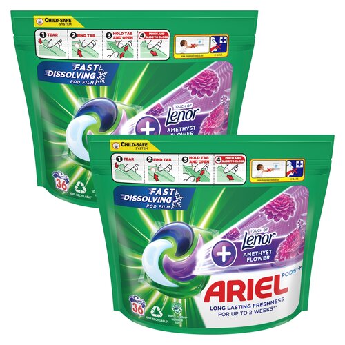 Kapsułki do prania ARIEL Touch of Lenor Amethyst Flower - 72 szt.