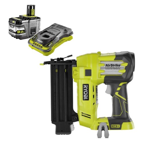 Gwoździarka RYOBI R18N18G-0 + Akumulator RYOBI RC18150-190 9.0Ah 18V + Ładowarka