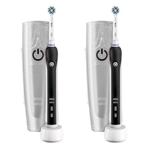 Szczoteczka rotacyjna ORAL-B Pro 2500 Czarny (2 sztuki)