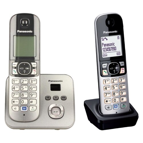 Telefon PANASONIC KX-TG6821PDM + Słuchawka PANASONIC KX-TGA681 FXB z Ładowarką (Bez Centralki)