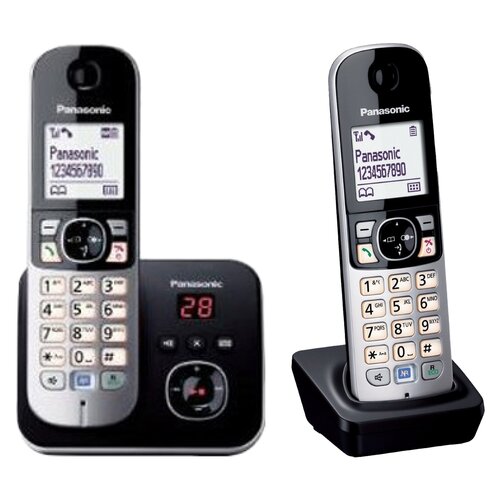 Telefon PANASONIC KX-TG 6821PDB + Słuchawka PANASONIC KX-TGA681 FXB z Ładowarką (Bez Centralki)