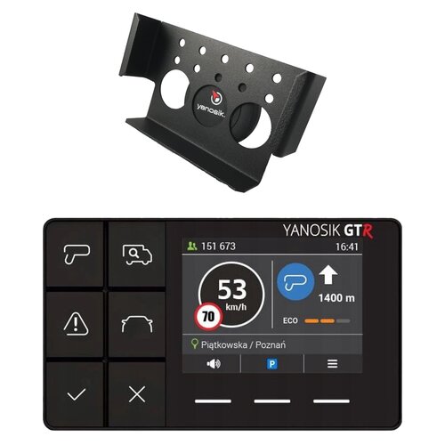 Antyradar YANOSIK GTR + 12 miesięcy abonamentu + Uchwyt magnetyczny YANOSIK do GTR/GT/S-clusive
