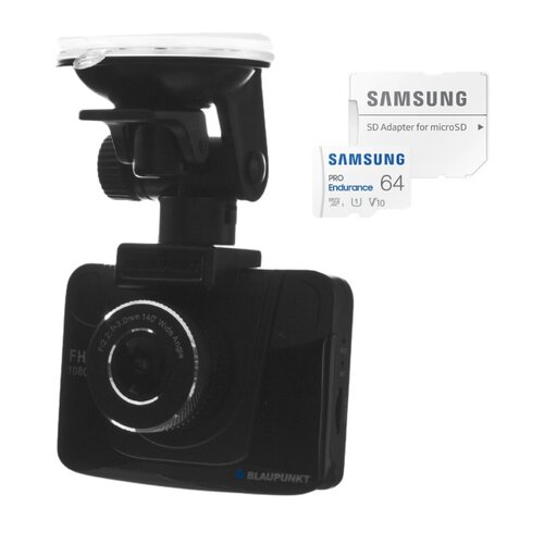 Wideorejestrator BLAUPUNKT BP 3.0 + Karta pamięci SANDISK microSDXC 64GB
