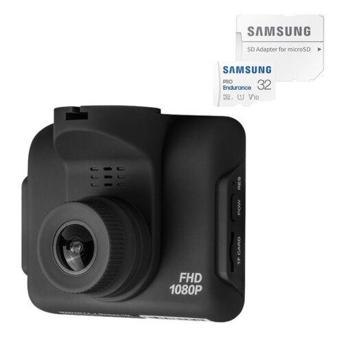 Wideorejestrator MODECOM Rec MC-CC14 + Karta pamięci SAMSUNG Pro Endurance microSDHC 32GB + Adapter