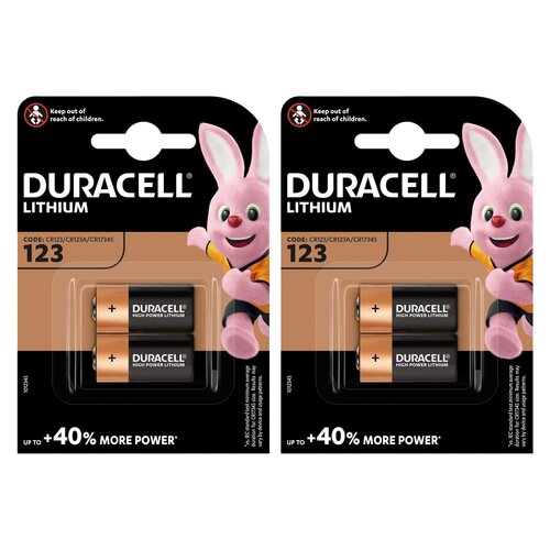 Baterie CR123A DURACELL Ultra (4 szt.)