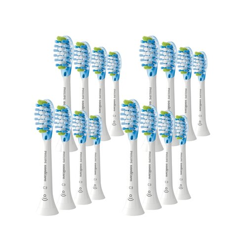 Oryginalne końcówki Philips Sonicare C3 HX9044/17 Średnio miękkie włókna (16 szt.) (Zaawansowane usuwanie płytki bakteryjnej)