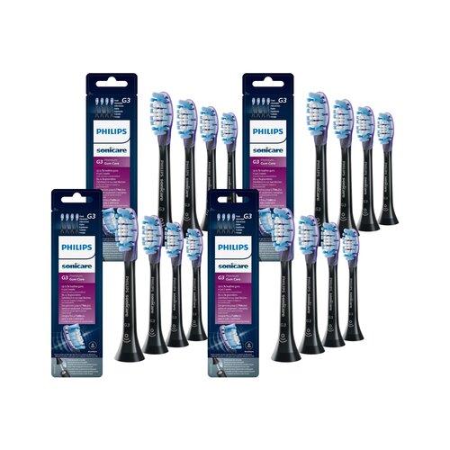 Oryginalne końcówki Philips Sonicare G3 HX9054/33 Miękkie włókna (16 szt.) (Zdrowsze dziąsła)
