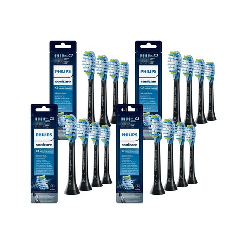 Oryginalne końcówki Philips Sonicare C3 HX9044/33 Średnio miękkie włókna (16 szt.) (Zaawansowane usuwanie płytki bakteryjnej)