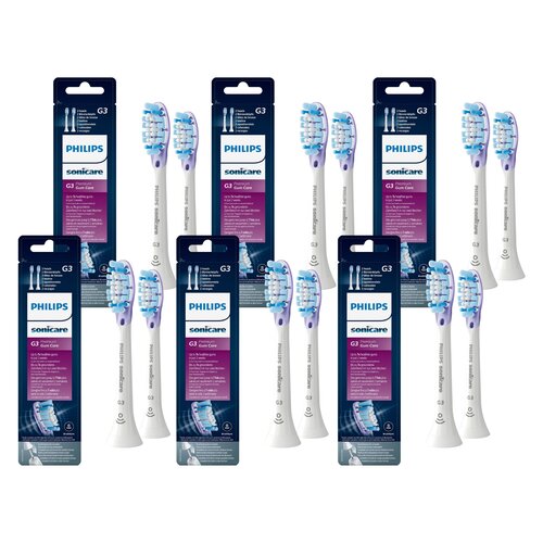 Oryginalne końcówki Philips Sonicare G3 HX9052/17 Miękkie włókna (12 szt.) (Zdrowsze dziąsła)