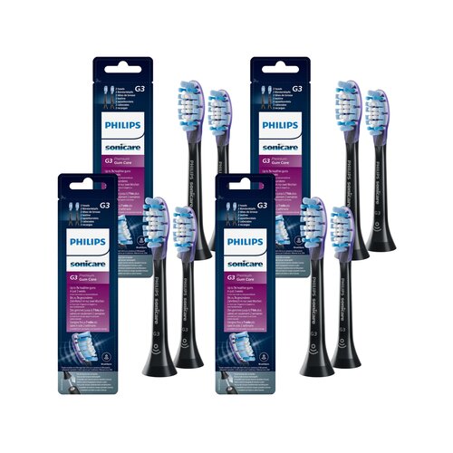 Oryginalne końcówki Philips Sonicare G3 HX9052/33 Miękkie włókna (8 szt.) (Zdrowsze dziąsła)