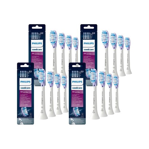 Oryginalne końcówki Philips Sonicare G3 HX9054/17 Miękkie włókna (16 szt.) (Zdrowsze dziąsła)