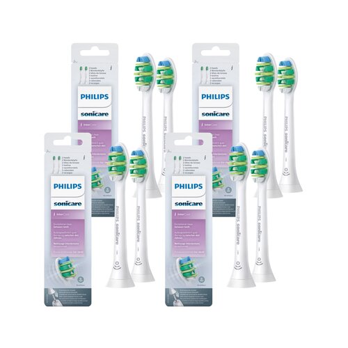 Oryginalne końcówki Philips Sonicare I INTER HX9002/10 Średnio miękkie włókna (8 szt.) (Trudno dostępne miejsca)