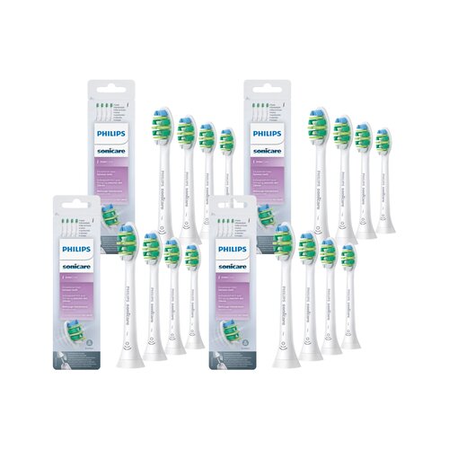 Oryginalne końcówki Philips Sonicare I INTER HX9004/10 Średnio miękkie włókna (16 szt.) (Trudno dostępne miejsca)
