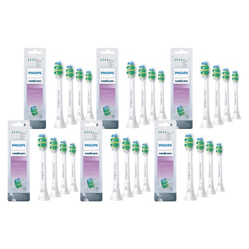 Oryginalne końcówki Philips Sonicare I INTER HX9004/10 Średnio miękkie włókna (24 szt.) (Trudno dostępne miejsca)
