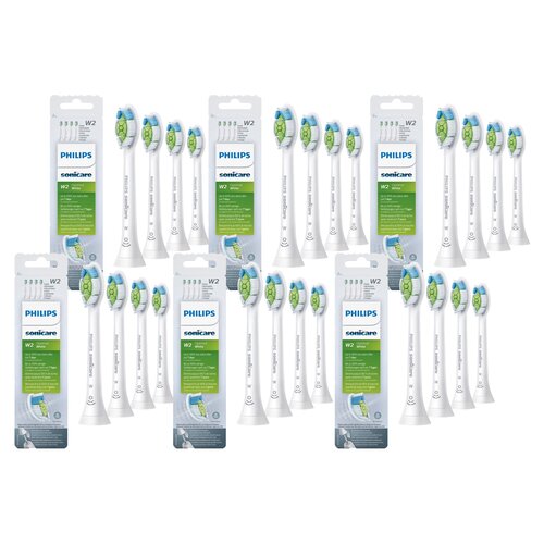 Oryginalne końcówki Philips Sonicare W2 HX6064/10 Średnio miękkie włókna (24 szt.) (Wybielające)