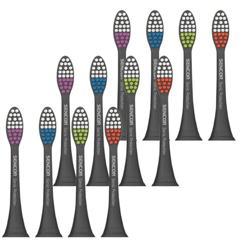 Końcówka szczoteczki SENCOR SOX 002BK (12 sztuk)
