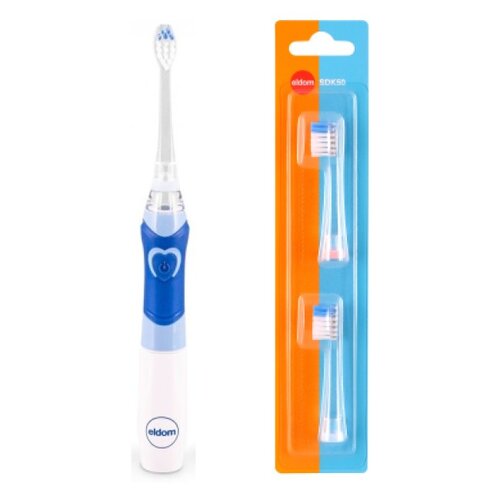 Szczoteczka soniczna ELDOM SD50N + Końcówka szczoteczki ELDOM SDK50 (2 szt.)
