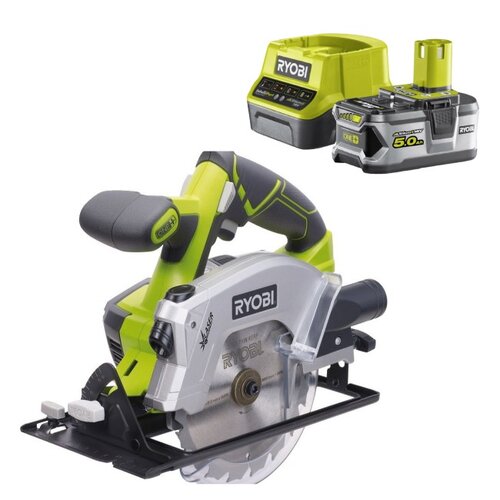 Pilarka tarczowa RYOBI RWSL1801M + Akumulator RYOBI RC18120-150 5Ah 18V + Ładowarka