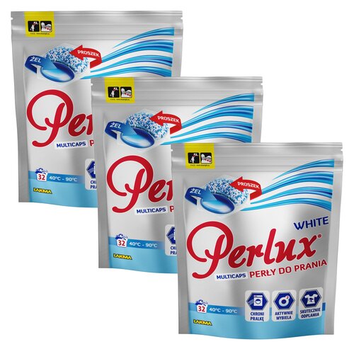 Kapsułki do prania PERLUX Washing Pearls White 96 szt.